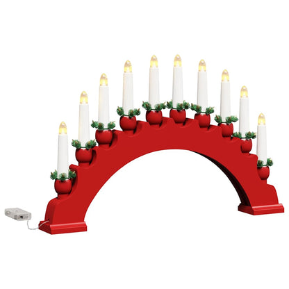 Christmas Candle Arch with 10 LED Candles 3 pcs LEDs Warm White