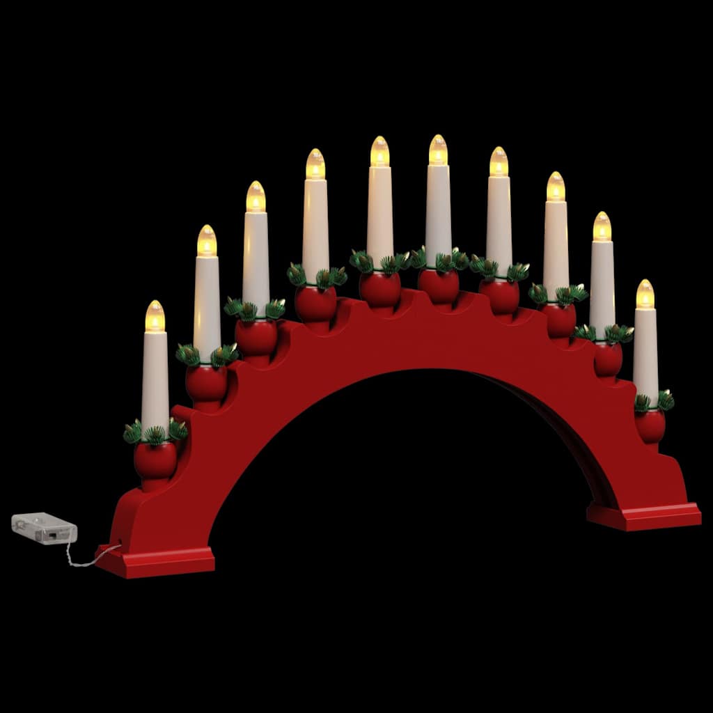 Christmas Candle Arch with 10 LED Candles 3 pcs LEDs Warm White