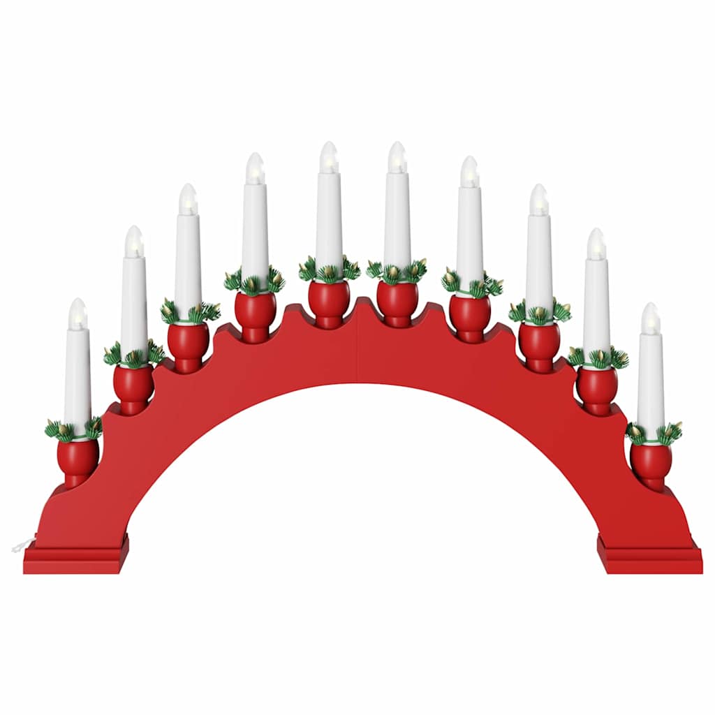 Christmas Candle Arch with 10 LED Candles 3 pcs LEDs Warm White