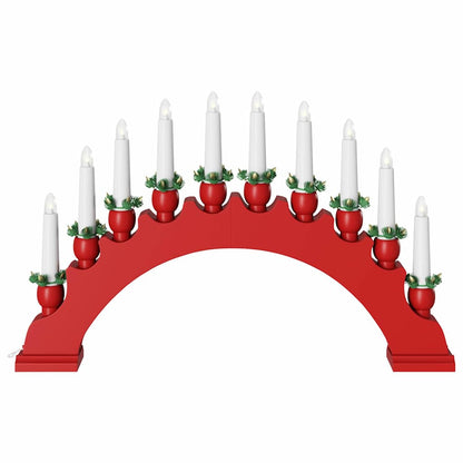 Christmas Candle Arch with 10 LED Candles 3 pcs LEDs Warm White