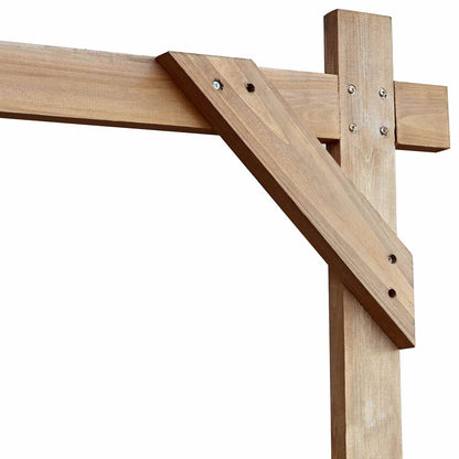 Wedding Arch Light Brown 225 x 95 x 226 cm Solid Pine Wood