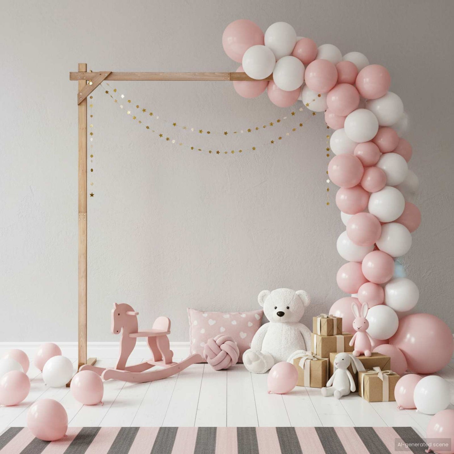 Wedding Arch Light Brown 225 x 95 x 226 cm Solid Pine Wood