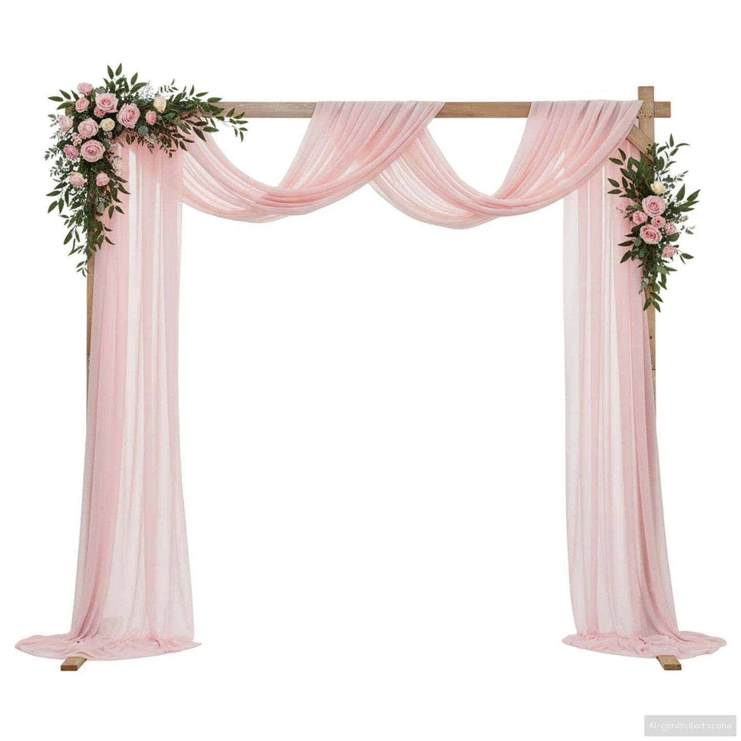 Wedding Arch Light Brown 225 x 95 x 226 cm Solid Pine Wood