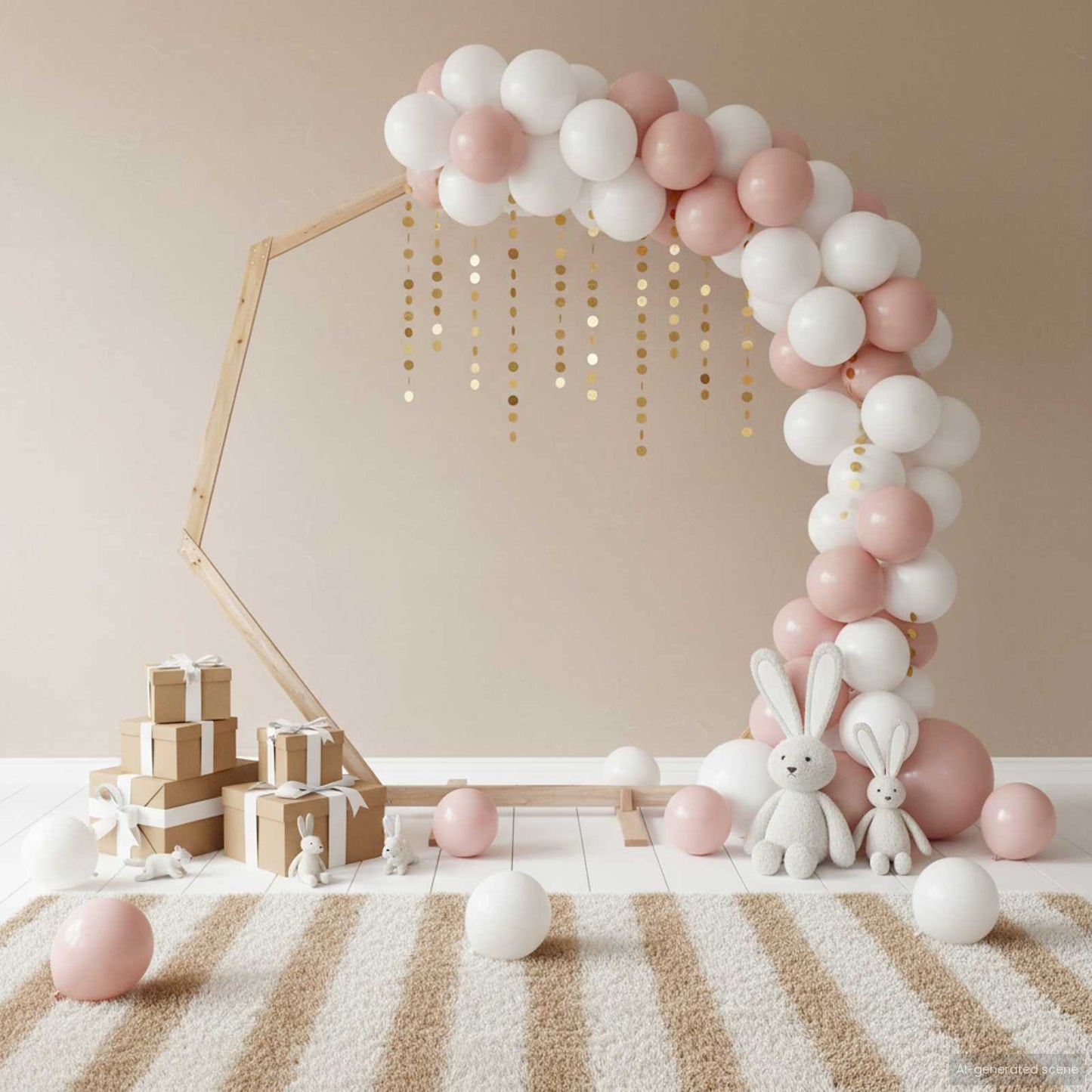 Wedding Arch Light Brown 221 x 92 x 216 cm Solid Pine Wood