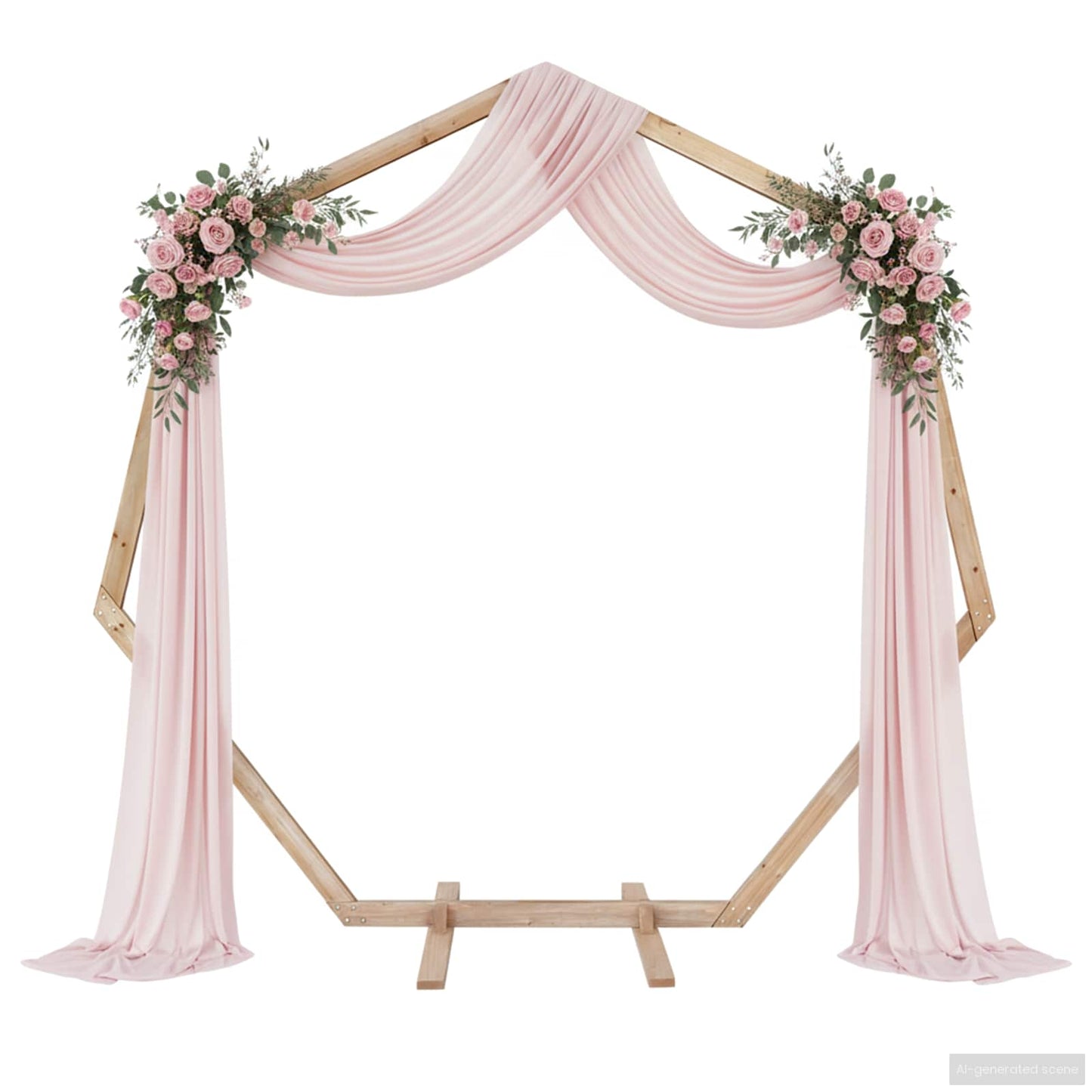 Wedding Arch Light Brown 221 x 92 x 216 cm Solid Pine Wood