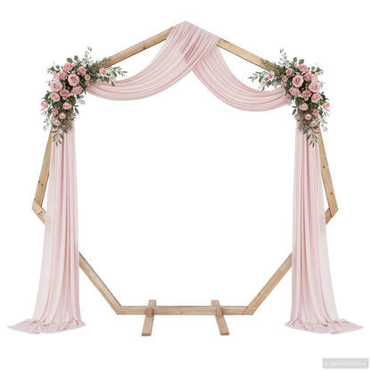 Wedding Arch Light Brown 221 x 92 x 216 cm Solid Pine Wood