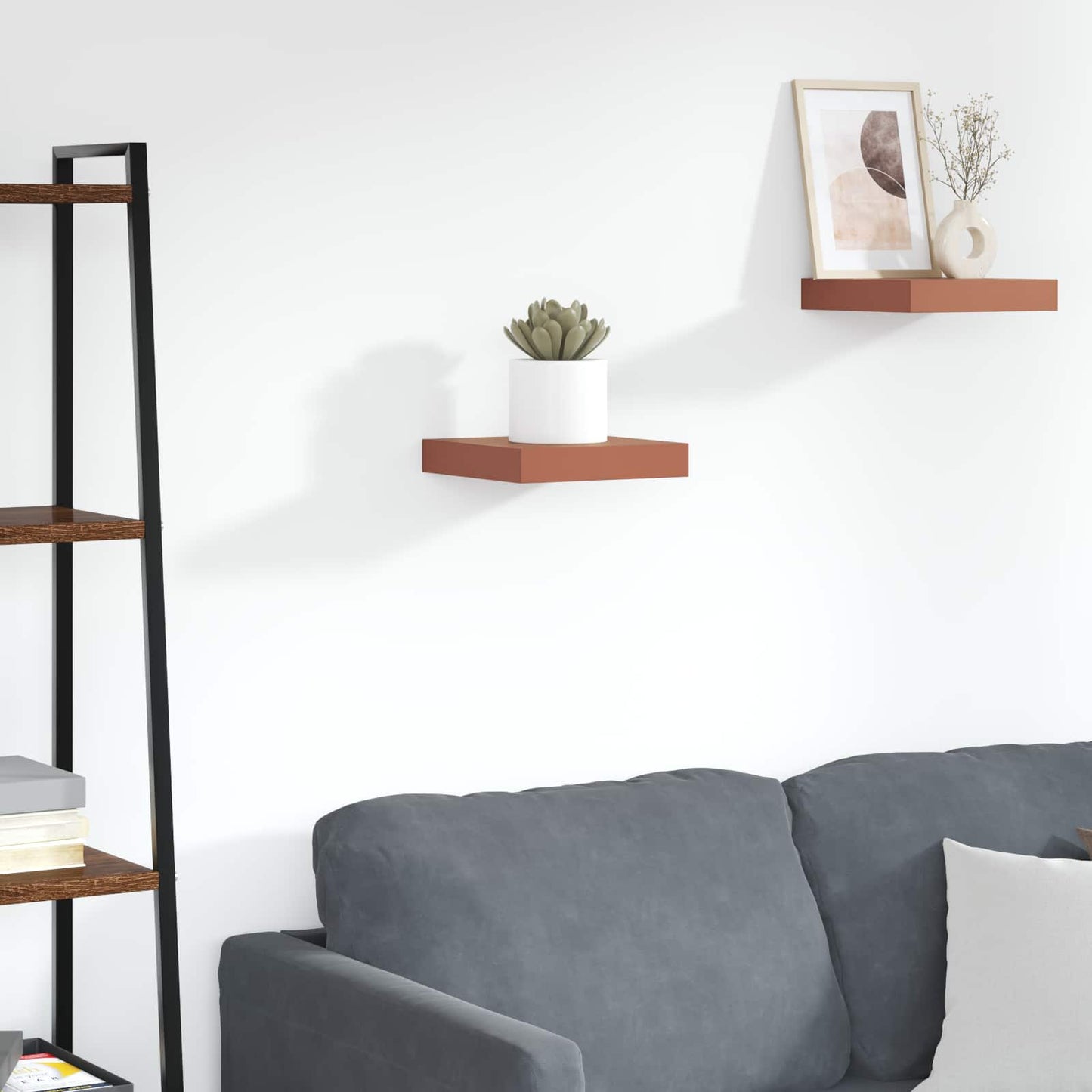 Wall Shelf Wall-mounted Red 23 x 23.5 x 4 cm Engineered Wood