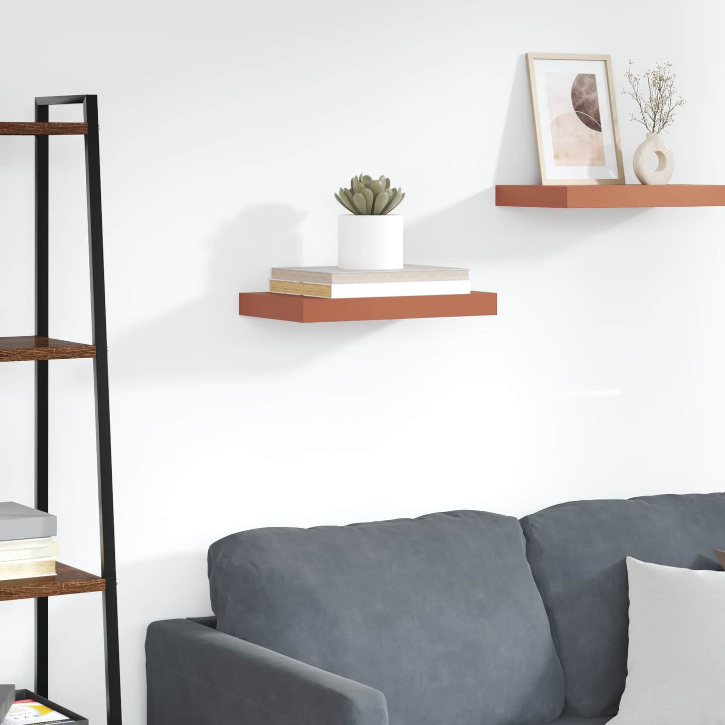 Wall Shelf Wall-mounted Red 40 x 23.5 x 4 cm Engineered Wood