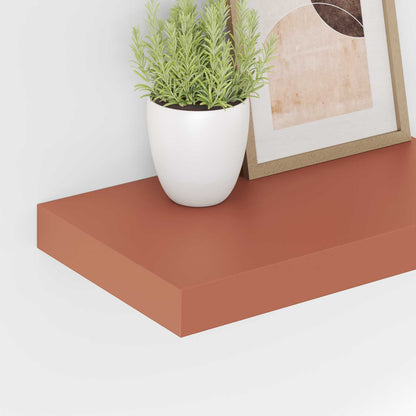 Wall Shelf 2 pcs Red 40 x 23.5 x 4 cm Engineered Wood