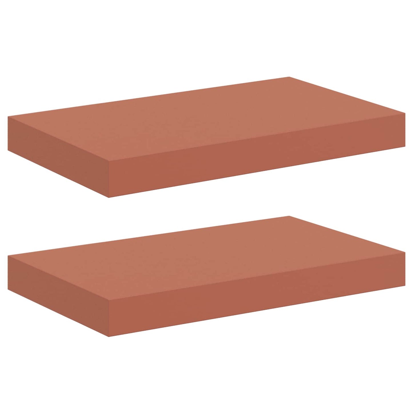 Wall Shelf 2 pcs Red 40 x 23.5 x 4 cm Engineered Wood