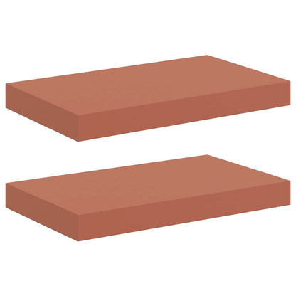 Wall Shelf 2 pcs Red 40 x 23.5 x 4 cm Engineered Wood