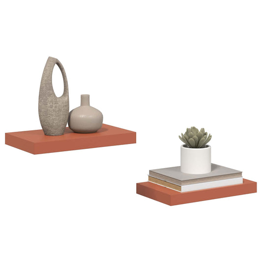 Wall Shelf 2 pcs Red 40 x 23.5 x 4 cm Engineered Wood