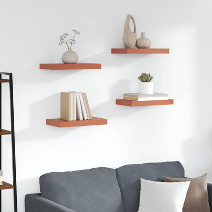 Wall Shelf 4 pcs Red 40 x 23.5 x 4 cm Engineered Wood