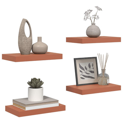 Wall Shelf 4 pcs Red 40 x 23.5 x 4 cm Engineered Wood