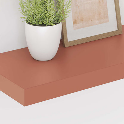 Wall Shelf 2 pcs Red 50 x 23 x 4 cm Engineered Wood