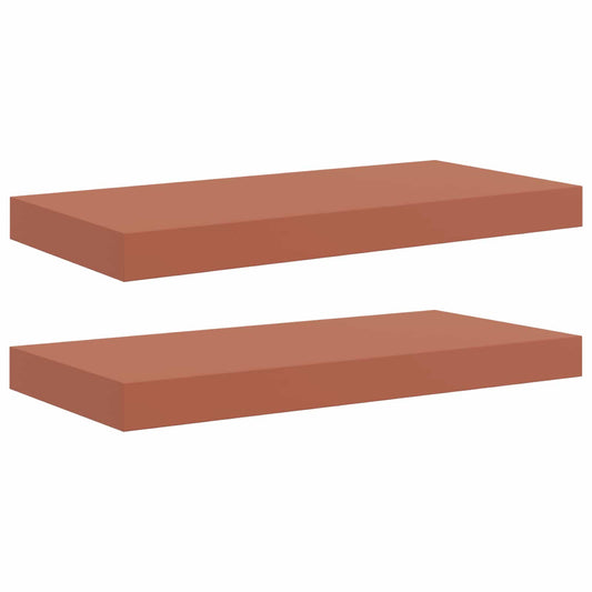 Wall Shelf 2 pcs Red 50 x 23 x 4 cm Engineered Wood