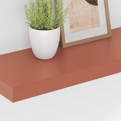 Wall Shelf 2 pcs Red 60 x 23 x 4 cm Engineered Wood