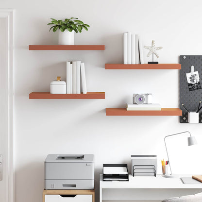 Wall Shelf 4 pcs Red 60 x 23 x 4 cm Engineered Wood