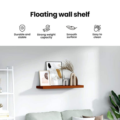Wall Shelf Wall-mounted Red 80 x 23.5 x 4 cm Engineered Wood