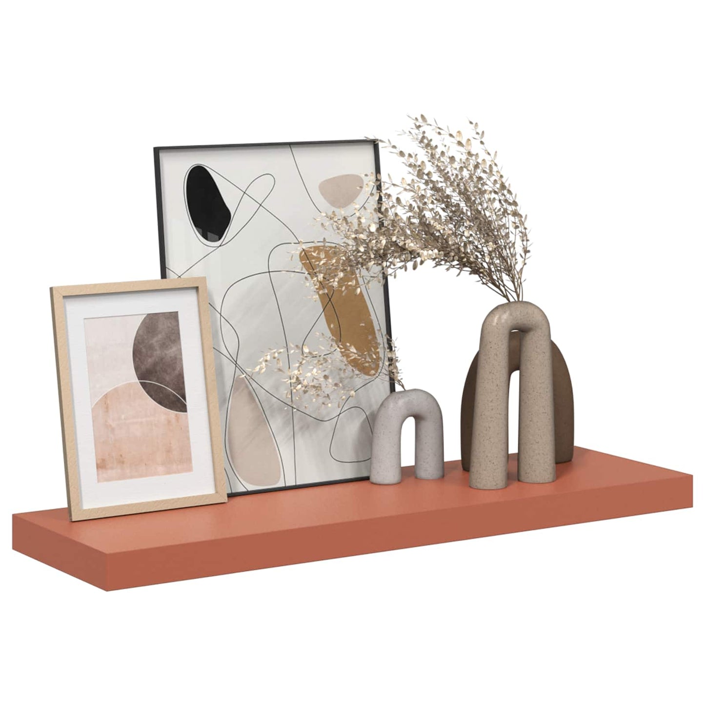 Wall Shelf Wall-mounted Red 80 x 23.5 x 4 cm Engineered Wood