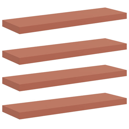 Wall Shelf 4 pcs Red 80 x 23.5 x 4 cm Engineered Wood