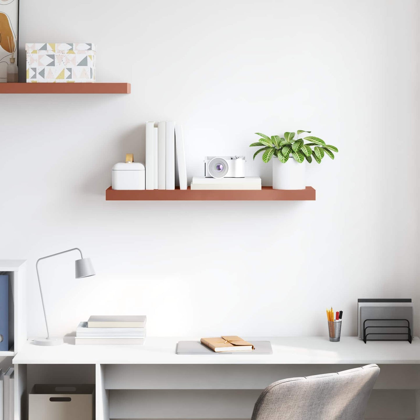 Wall Shelf Wall-mounted Red 90 x 23.5 x 4 cm Engineered Wood