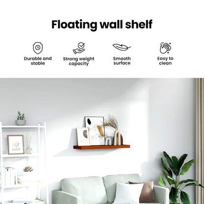 Wall Shelf Wall-mounted Red 90 x 23.5 x 4 cm Engineered Wood