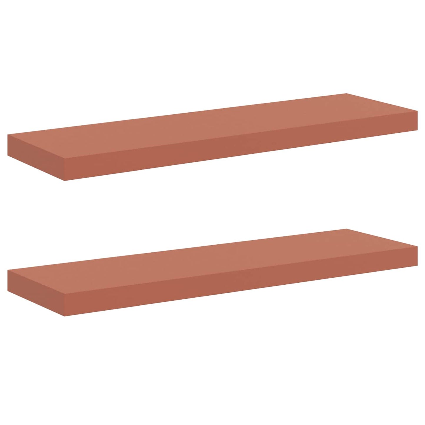 Wall Shelf 2 pcs Red 90 x 23.5 x 4 cm Engineered Wood