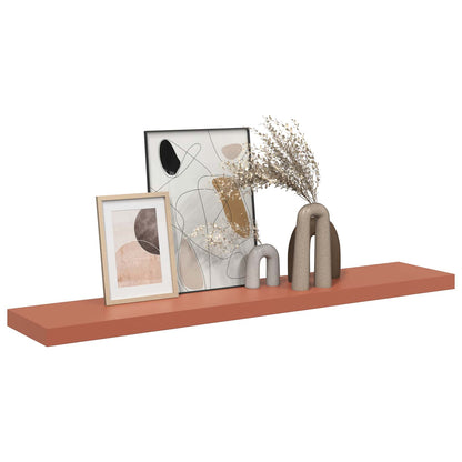 Wall Shelf Wall-mounted Red 120 x 23.5 x 4 cm Engineered Wood