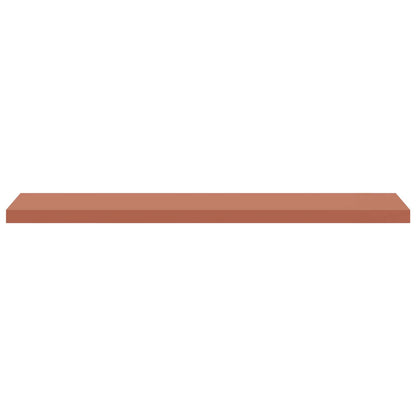 Wall Shelf 2 pcs Red 120 x 23.5 x 4 cm Engineered Wood