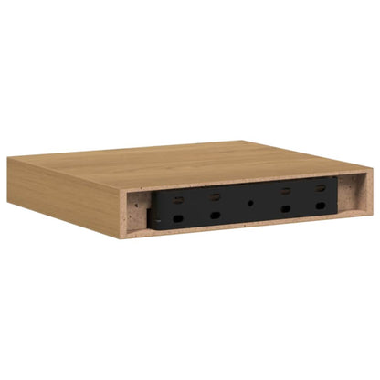 Wall Shelf 4 pcs Brown 23 x 23.5 x 4 cm Engineered Wood
