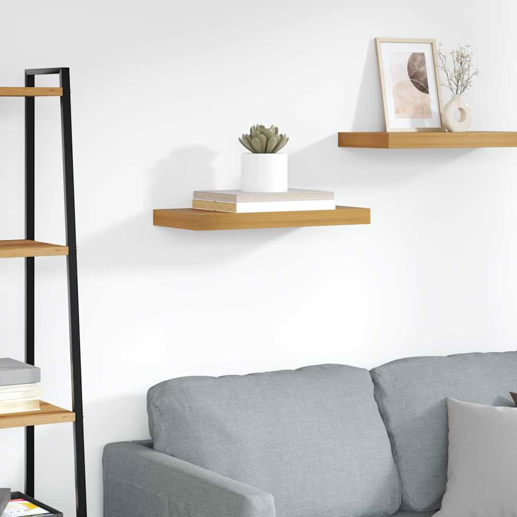 Wall Shelf Wall-mounted Brown 50 x 23 x 4 cm Engineered Wood