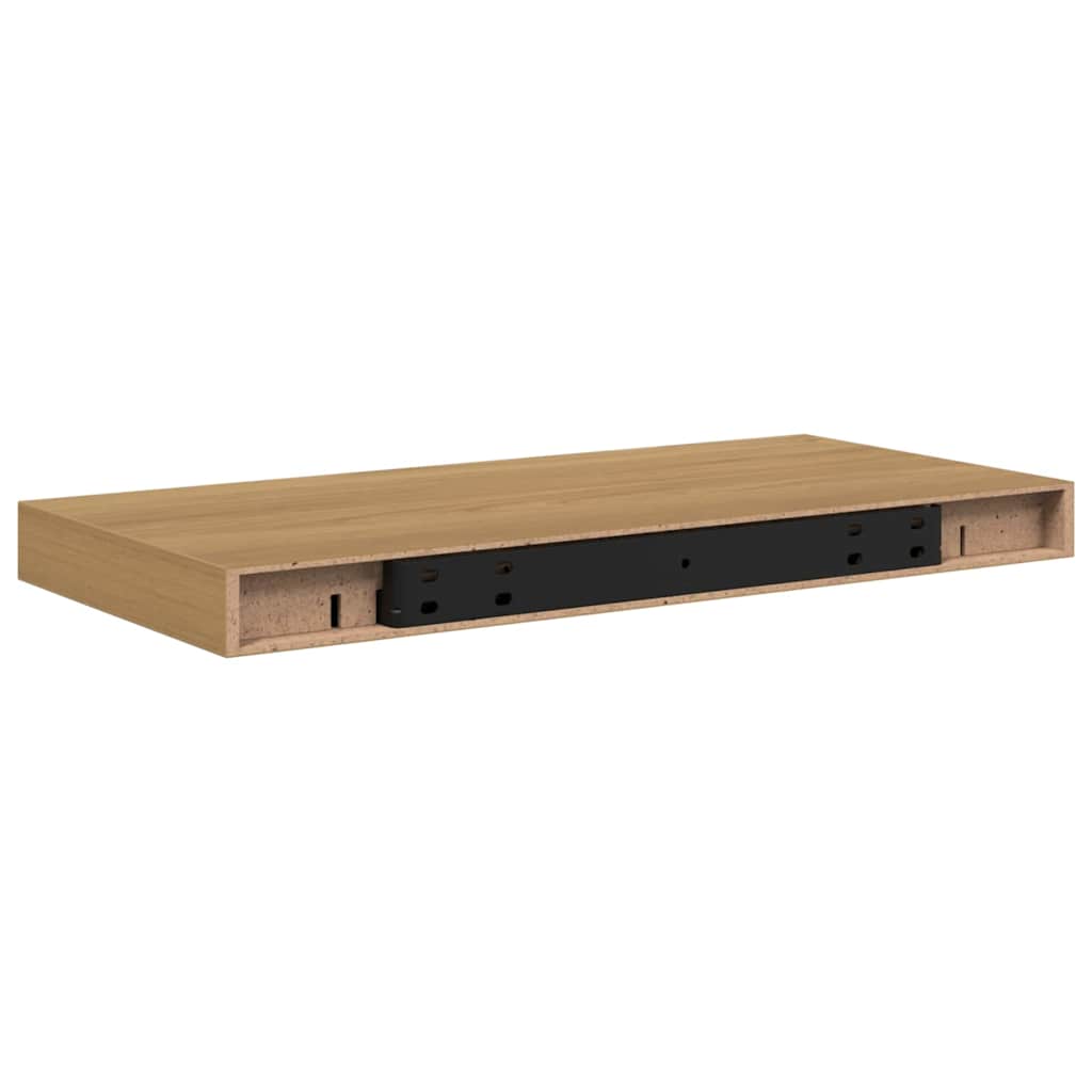 Wall Shelf Wall-mounted Brown 50 x 23 x 4 cm Engineered Wood