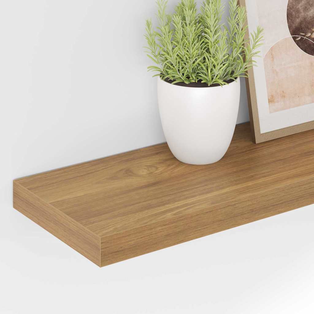 Wall Shelf 4 pcs Brown 60 x 23.5 x 3.8 cm Engineered Wood
