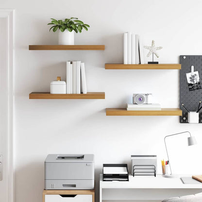 Wall Shelf 4 pcs Brown 60 x 23 x 4 cm Engineered Wood