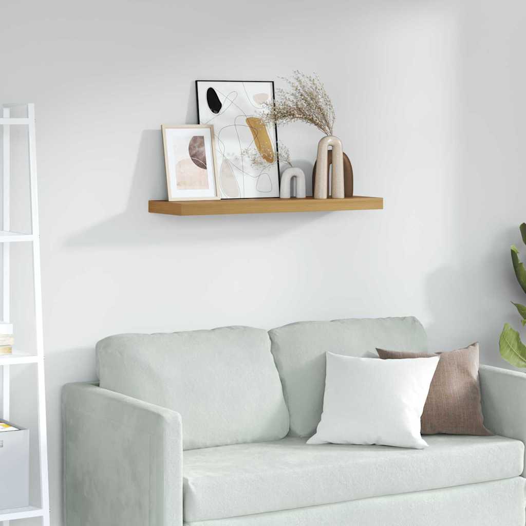 Wall Shelf Wall-mounted Brown 80 x 23.5 x 4 cm Engineered Wood