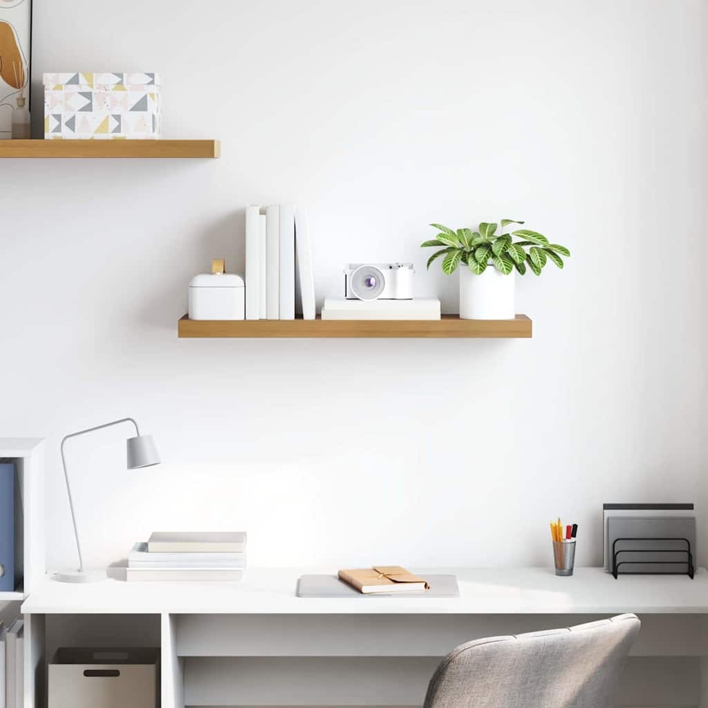 Wall Shelf Wall-mounted Brown 80 x 23.5 x 4 cm Engineered Wood