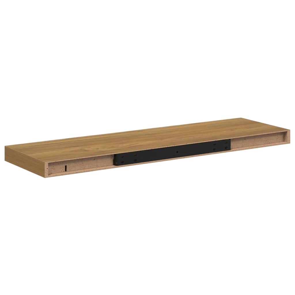 Wall Shelf Wall-mounted Brown 80 x 23.5 x 4 cm Engineered Wood
