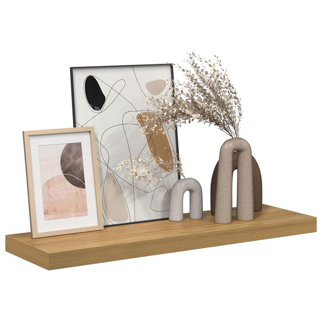 Wall Shelf Wall-mounted Brown 80 x 23.5 x 4 cm Engineered Wood