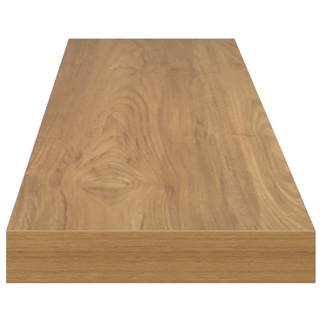 Wall Shelf Wall-Mounted 2 pcs Brown 120 x 23.5 x 3.8 cm