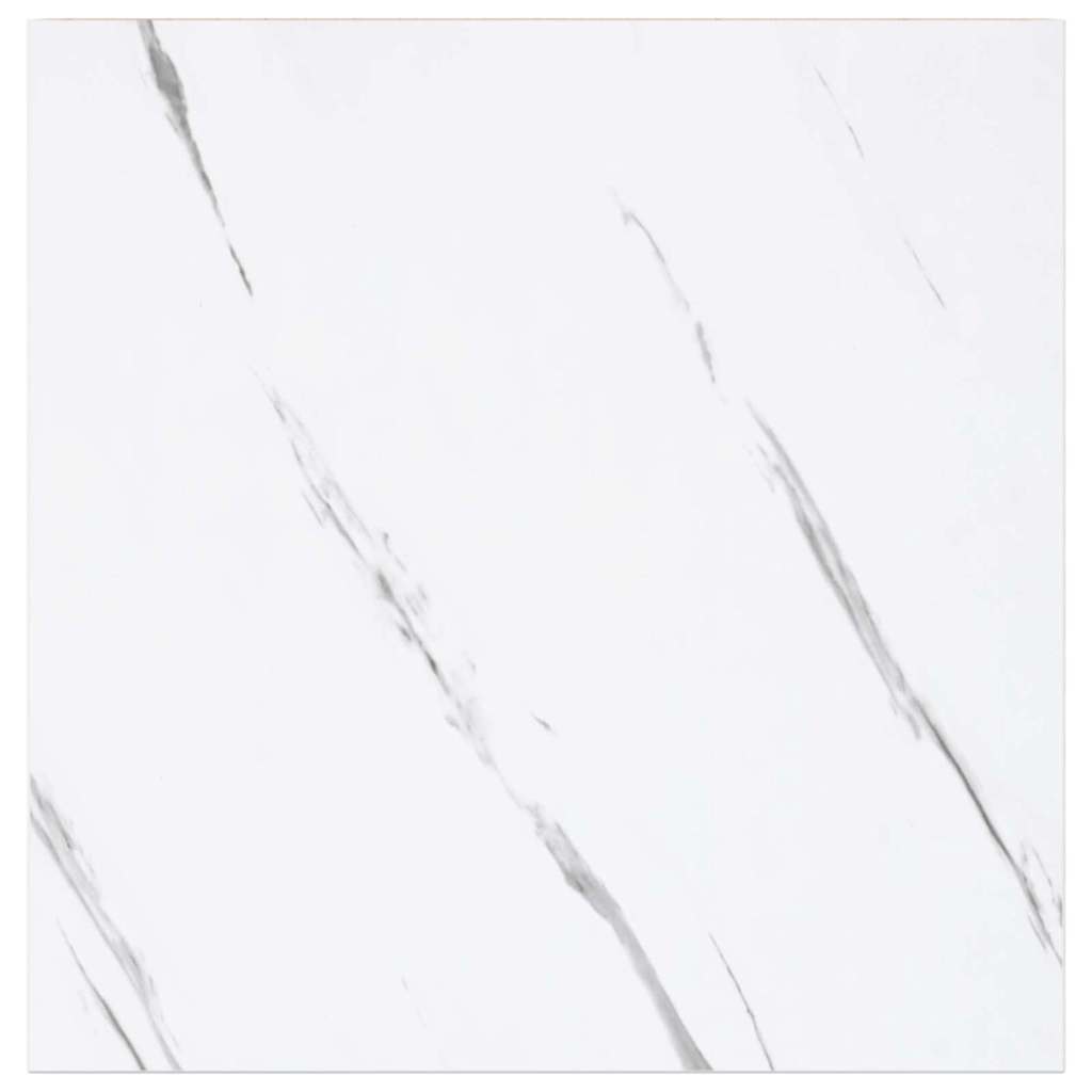 Wall Shelf 2 pcs White Marble 23 x 23.5 x 4 cm Engineered Wood