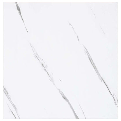 Wall Shelf 4 pcs White Marble 23 x 23.5 x 4 cm Engineered Wood
