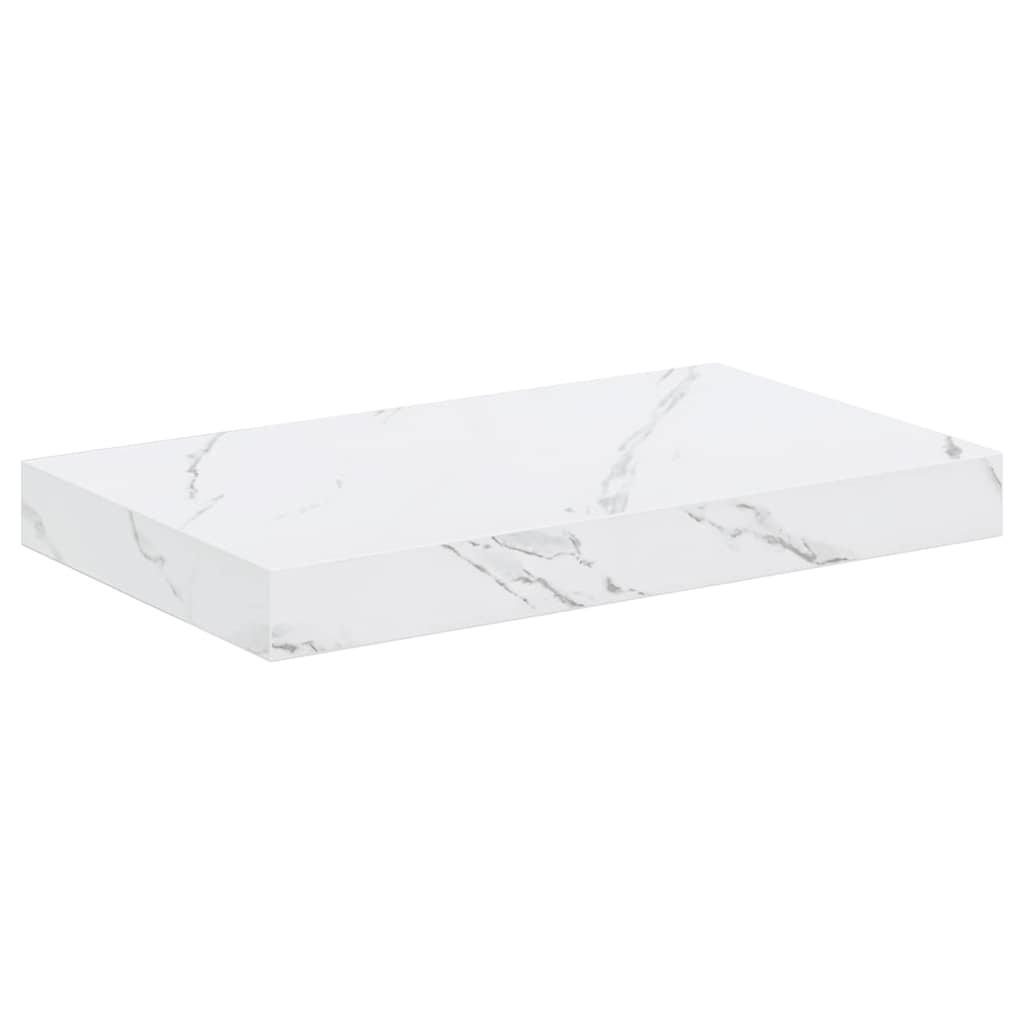 Wall Shelf White Marble 40 x 23.5 x 4 cm Engineered Wood