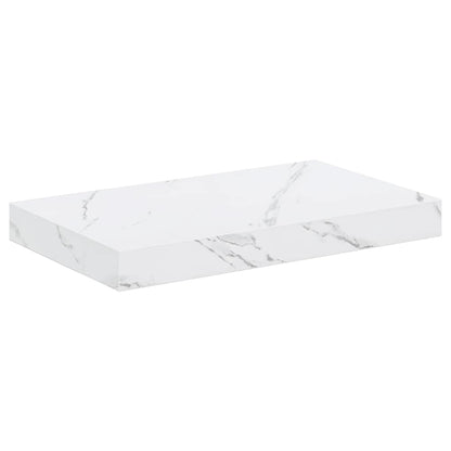 Wall Shelf White Marble 40 x 23.5 x 4 cm Engineered Wood