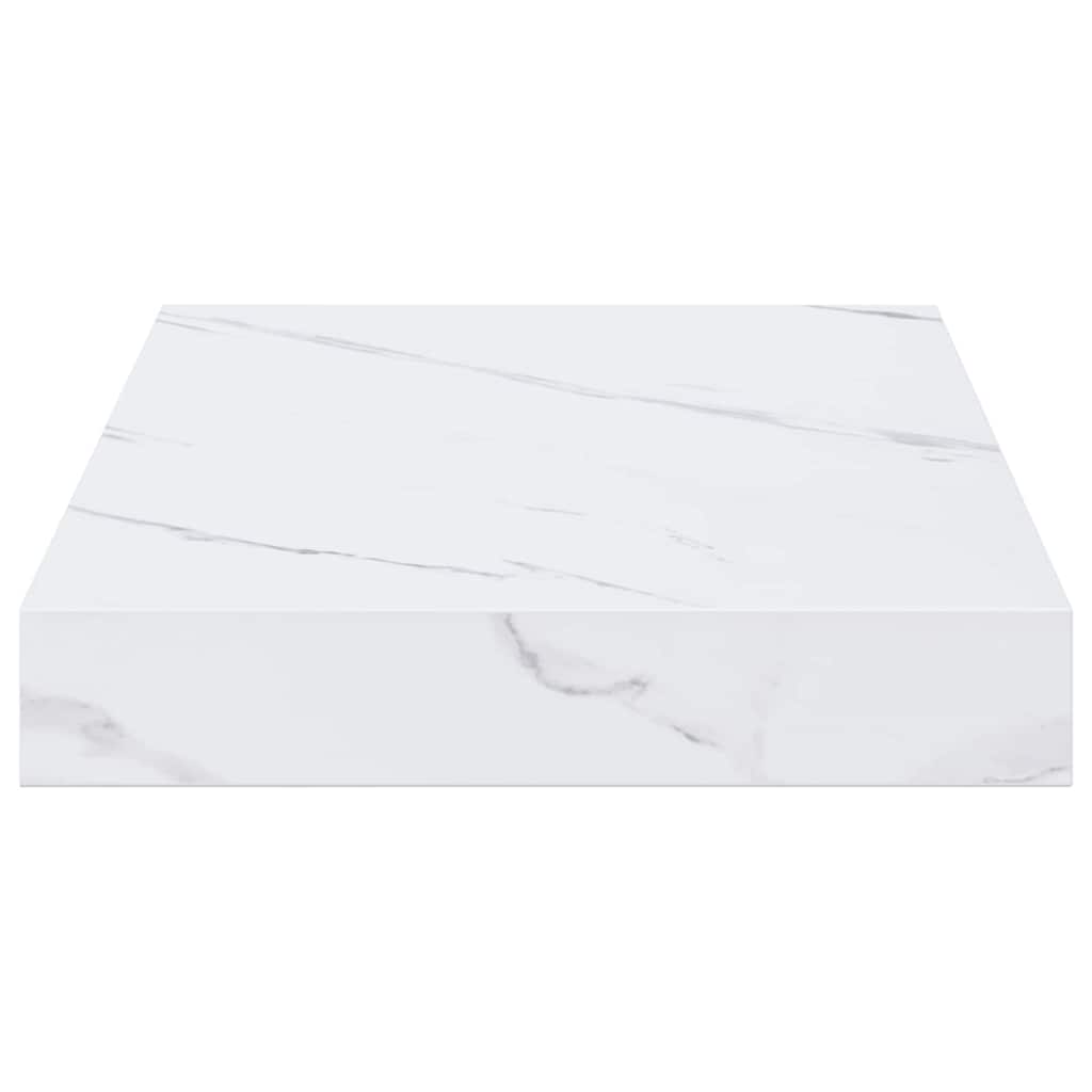 Wall Shelf White Marble 40 x 23.5 x 4 cm Engineered Wood