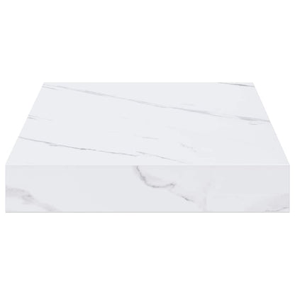 Wall Shelf White Marble 40 x 23.5 x 4 cm Engineered Wood