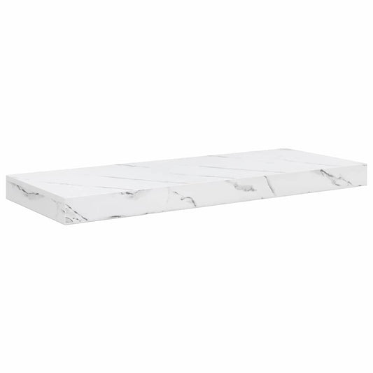 Wall Shelf White Marble 60 x 23 x 4 cm Engineered Wood