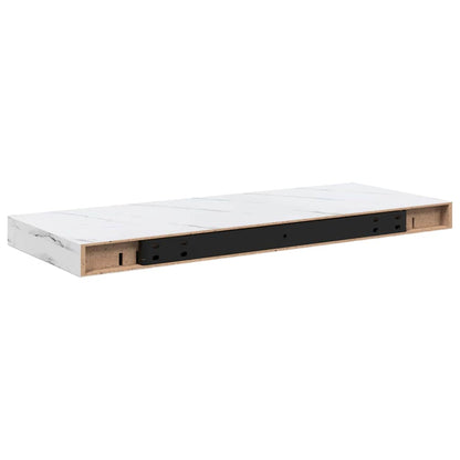 Wall Shelf White Marble 60 x 23 x 4 cm Engineered Wood