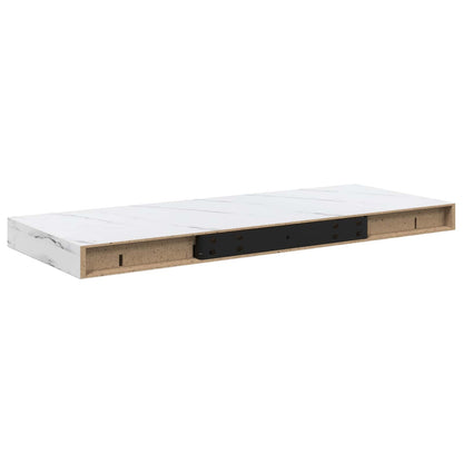 Wall Shelf 4 pcs White Marble 60 x 23.5 x 3.8 cm