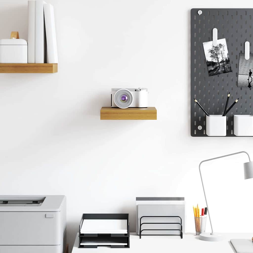 Wall Shelf Wall-mounted Beige 23 x 23.5 x 4 cm Engineered Wood